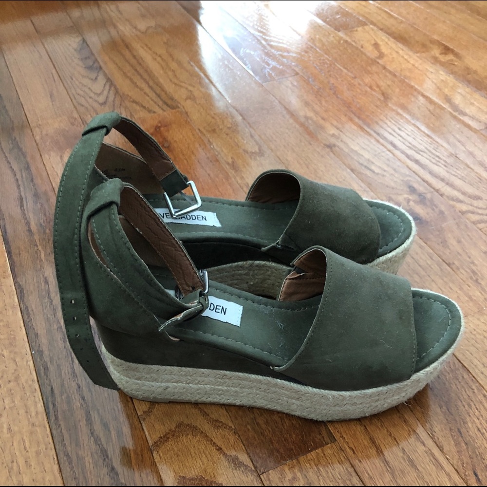 Steve Madden wedges WORN ONCE